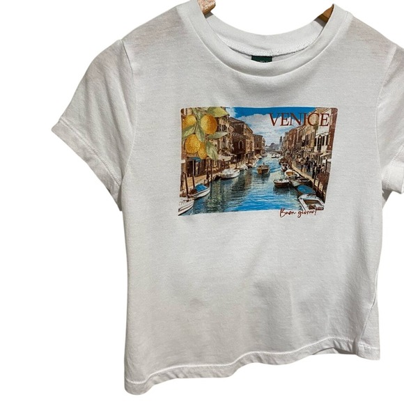 Wild Fable Women's Venice Graphic White Crop Top Size S - Picture 5 of 12